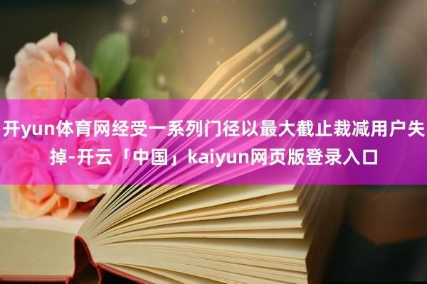 开yun体育网经受一系列门径以最大截止裁减用户失掉-开云「中国」kaiyun网页版登录入口